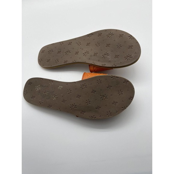 O’Neill Crisp Orange Aztec Embossed Slip On Womens Sandals Size 9 Slides - Picture 9 of 10